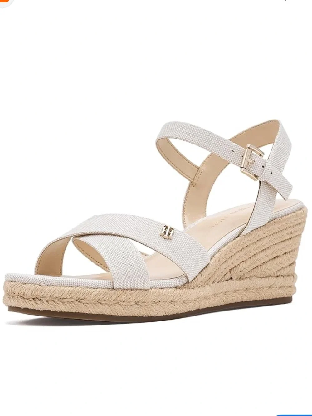 Tommy Hilfiger Women's White Espadrille Wedge Sandal New Size 9